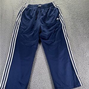 Men's Navy Track Pants with Side Stripe